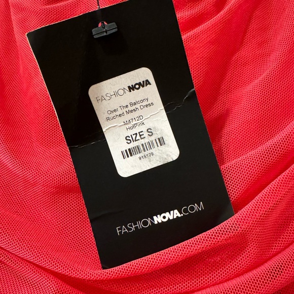 NWT Small fashion nova pink mesh mini dress - Picture 4 of 4